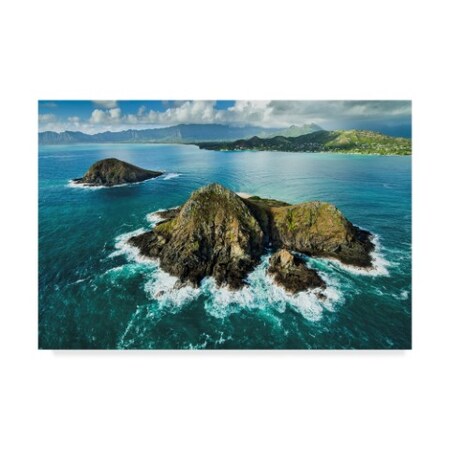 Trademark Fine Art Cameron Brooks 'Lanikai Backside' Canvas Art, 16x24 ALI40454-C1624GG
